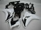 2008-2011 Honda CBR1000RR Bike Fairings - White Glossy Black