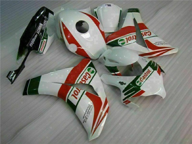 2008-2011 Honda CBR1000RR Motorcycle Fairings - White Red Green Castrol