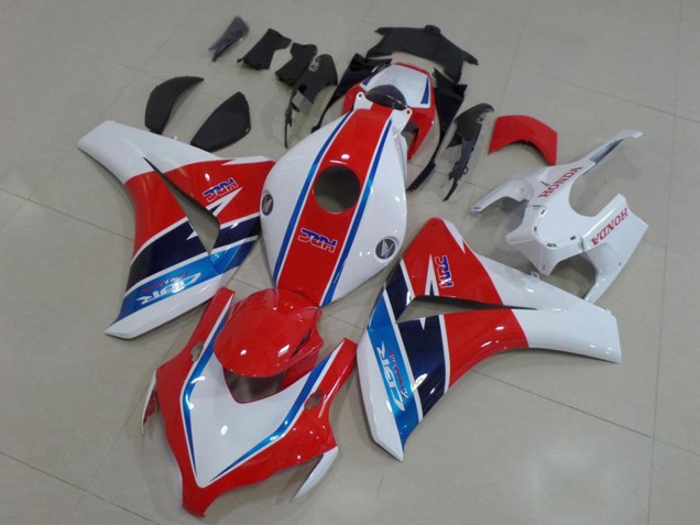 2008-2011 Honda CBR1000RR Motorcycle Fairing Kits - White Red Blue HRC
