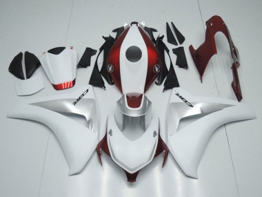 Cheap 2008-2011 Honda CBR1000RR Motorcycle Fairings - White Silver Candy Red