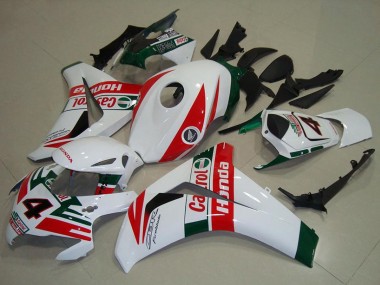 Cheap 2008-2011 Honda CBR1000RR Motorcycle Fairings - White Red Dark Green Castrol