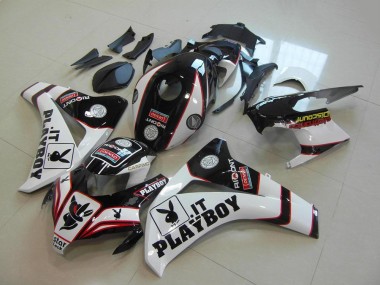 Cheap 2008-2011 Honda CBR1000RR Motorcycle Fairings - White Red Glossy Black Playboy