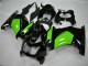 2008-2012 Kawasaki EX250 Motorcycle Fairings - Glossy Black Green