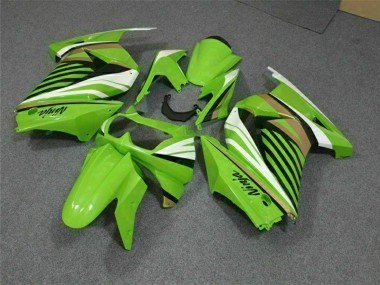 Cheap 2008-2012 Kawasaki EX250 Motorcycle Fairing - Green White Black