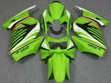 Cheap 2008-2012 Kawasaki EX250 Motorcycle Fairing - Green White Black