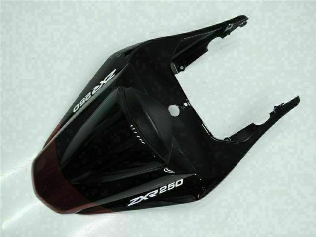 2008-2012 Kawasaki EX250 Motorcycle Fairings - Glossy Black Maroon Red