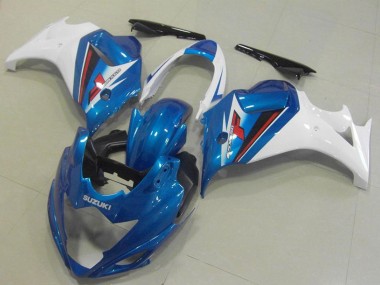 Cheap 2008-2013 Suzuki GSX650F Motorcycle Fairings - White Blue