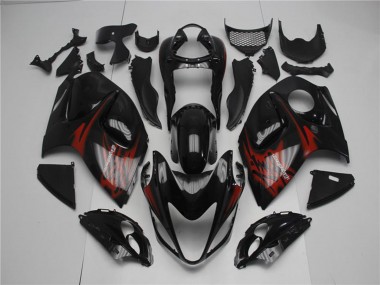 Cheap 2008-2020 Suzuki GSXR 1300 Hayabusa Motorcycle Fairings - Glossy Black Red
