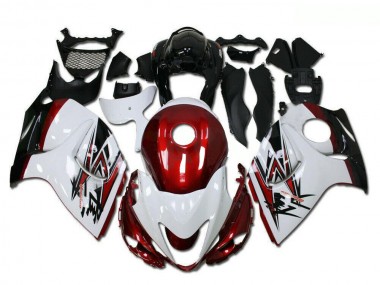 Cheap 2008-2020 Suzuki GSXR 1300 Hayabusa Motorcycle Fairings - White Red Black