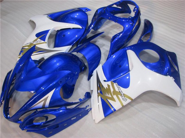 2008-2020 Suzuki GSXR 1300 Hayabusa Motorcycle Fairings - White Blue