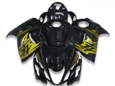 Cheap 2008-2020 Suzuki GSXR 1300 Hayabusa Motorcycle Fairings - Glossy Black Yellow