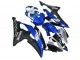 2008-2016 Yamaha YZF R6 Motorcycle Fairings - White Blue Matte Black Yamalube