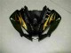 2008-2016 Yamaha YZF R6 Motorcycle Fairings - Glossy Black Gold Flame