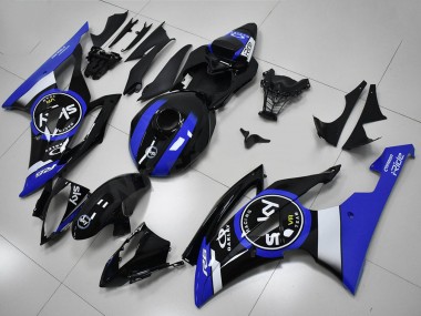 Cheap 2008-2016 Yamaha YZF R6 Bike Fairings - White Blue Glossy Black