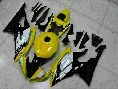 Cheap 2008-2016 Yamaha YZF R6 Motorcycle Fairings - Yellow White Glossy Black