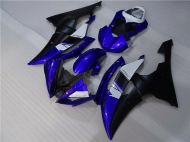 Cheap 2008-2016 Yamaha YZF R6 Motorcycle Fairings - White Blue Matte Black