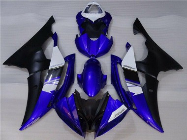 Cheap 2008-2016 Yamaha YZF R6 Motorcycle Fairings - White Blue Matte Black