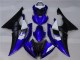 2008-2016 Yamaha YZF R6 Motorcycle Fairings - White Blue Matte Black