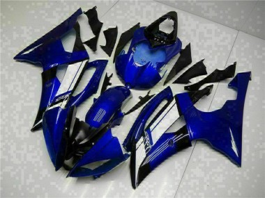 Cheap 2008-2016 Yamaha YZF R6 Motorcycle Fairings - Blue White