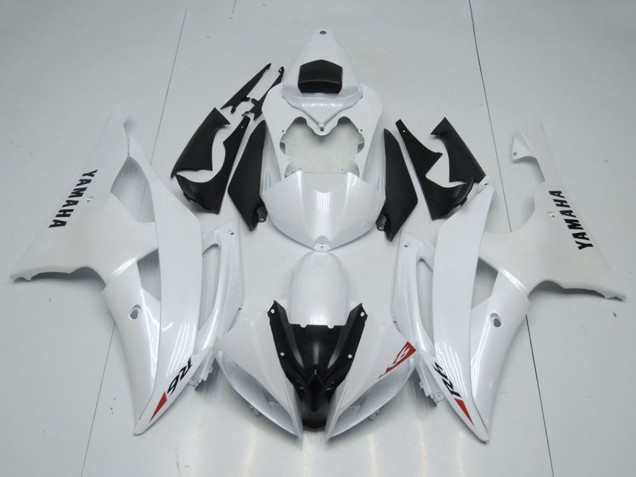 2008-2016 Yamaha YZF R6 Motorcycle Fairings - Glossy White