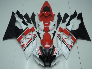 Cheap 2008-2016 Yamaha YZF R6 Motorcycle Fairing - White Red Black