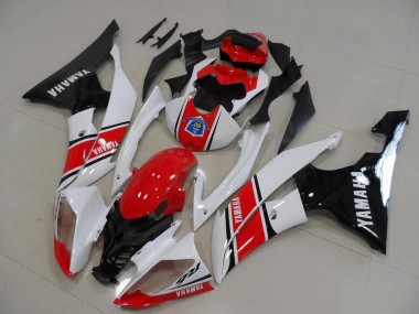 Cheap 2008-2016 Yamaha YZF R6 Bike Fairings - White Red Glossy Black