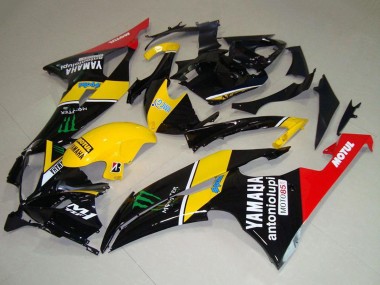 Cheap 2008-2016 Yamaha YZF R6 Motorcycle Fairings - Yellow Red Glossy Black Green Monster Motul