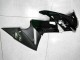 2009-2011 Kawasaki EX650 Motorcycle Fairings - Glossy Black White Decal