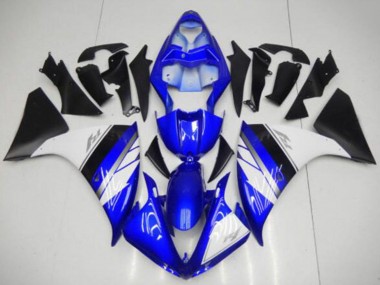 Cheap 2009-2011 Yamaha YZF R1 Motorcycle Fairings - Blue White Matte Black