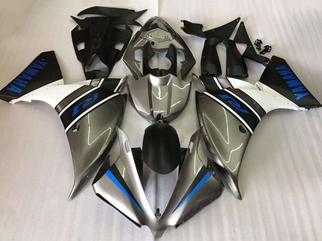 2009-2011 Yamaha YZF R1 Motorcycle Fairings - Silver White Blue