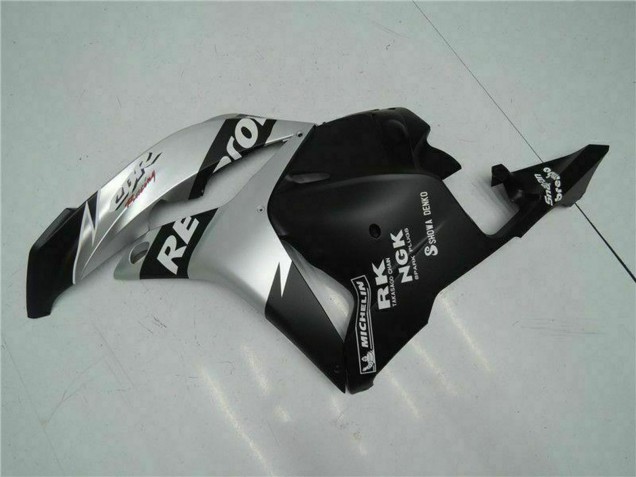 2009-2012 Honda CBR600RR Motorcycle Fairings - Silver Matte Black Repsol