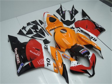 Cheap 2009-2012 Honda CBR600RR Full Motorcycle Fairing Kits - Orange White Red Glossy Black Repsol