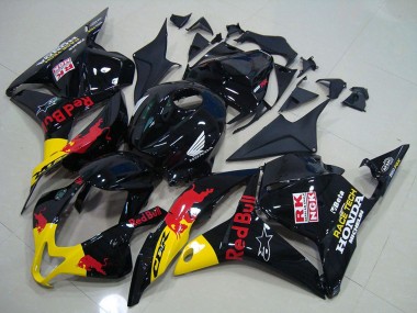 Cheap 2009-2012 Honda CBR600RR Motorcycle Fairing - Glossy Black Yellow Red Bull