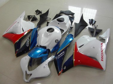 Cheap 2009-2012 Honda CBR600RR Motorcycle Fairing - White Blue Red Glossy Black