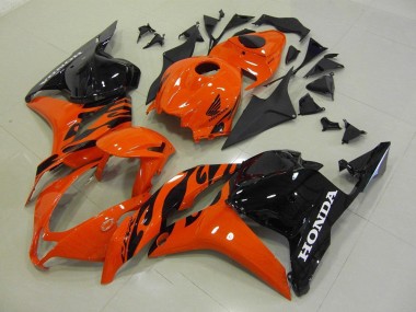 Cheap 2009-2012 Honda CBR600RR Motorcycle Fairing - Orange Glossy Black