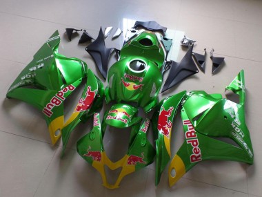 Cheap 2009-2012 Honda CBR600RR Motorcycle Fairings - Green Yellow Red Bull
