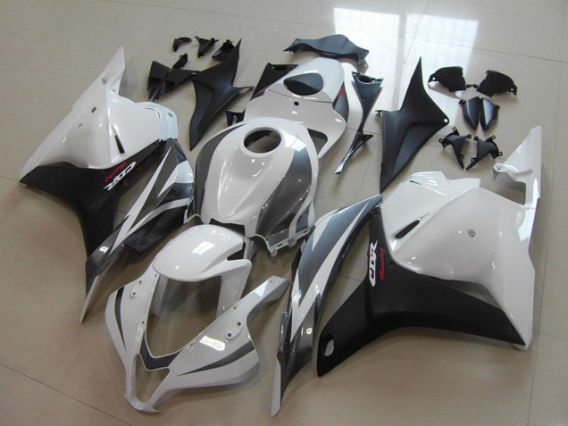 2009-2012 Honda CBR600RR Motorcycle Fairings - White Grey Matte Black