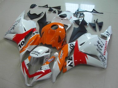 Cheap 2009-2012 Honda CBR600RR Motorcycle Fairings Kit - Orange White Red Glossy Black Repsol