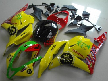 Cheap 2009-2012 Honda CBR600RR Motorcycle Fairings - Yellow Red Green Glossy Black Corona Extra