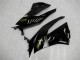 2009-2012 Kawasaki ZX6R Motorcycle Fairings - Glossy Black Gold Ninja