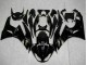 2009-2012 Kawasaki ZX6R Motorcycle Fairings - Glossy Black Gold Ninja