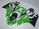 2009-2012 Kawasaki ZX6R Motorcycle Fairing Kits - Green Glossy Black