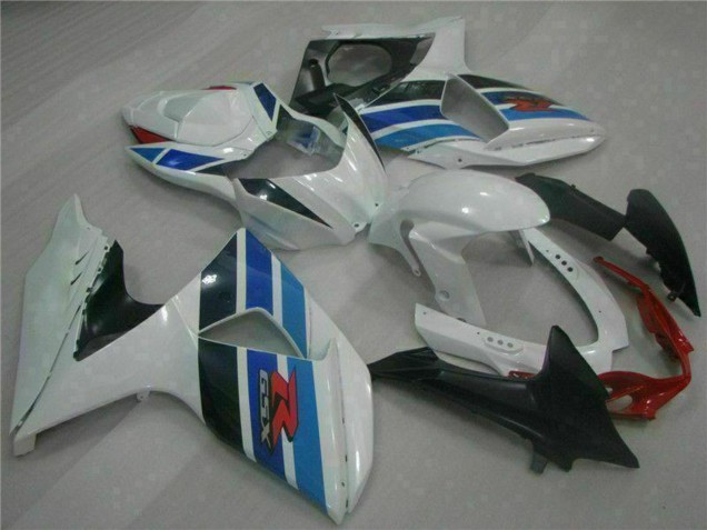 2009-2016 Suzuki GSXR 1000 Full Motorcycle Fairings - White Blue Black