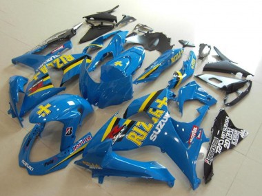 Cheap 2009-2016 Suzuki GSXR 1000 Motorcycle Fairings - Blue Yellow Rizla Hopper Motul