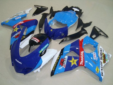 Cheap 2009-2016 Suzuki GSXR 1000 Motorcycle Fairings - Blue White Red Black Rockstar Racing