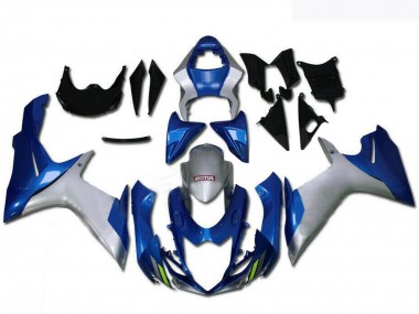 Cheap 2011-2024 Suzuki GSXR 600/750 Motorcycle Fairings - Silver Blue