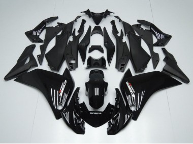 Cheap 2011-2015 Honda CBR250RR Motorcycle Fairings - Glossy Black Matte Black