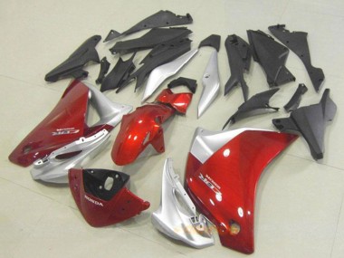 Cheap 2011-2015 Honda CBR250RR Motorcycle Fairing - Silver Red