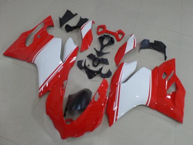 Cheap 2011-2014 Ducati 1199 Motorcycle Fairings - Red White Black