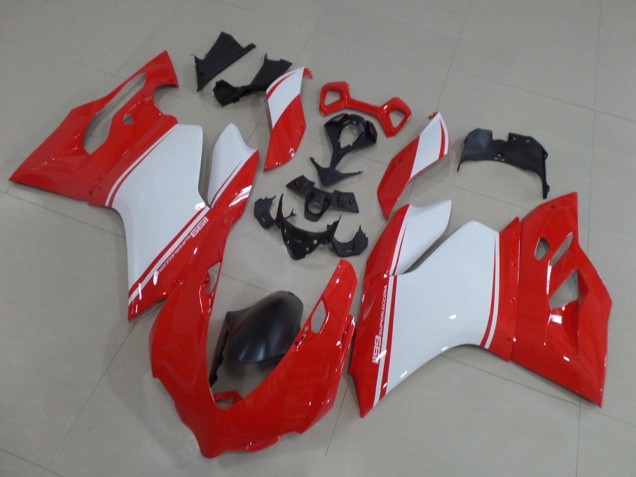 2011-2014 Ducati 1199 Motorcycle Fairings - Red White Black